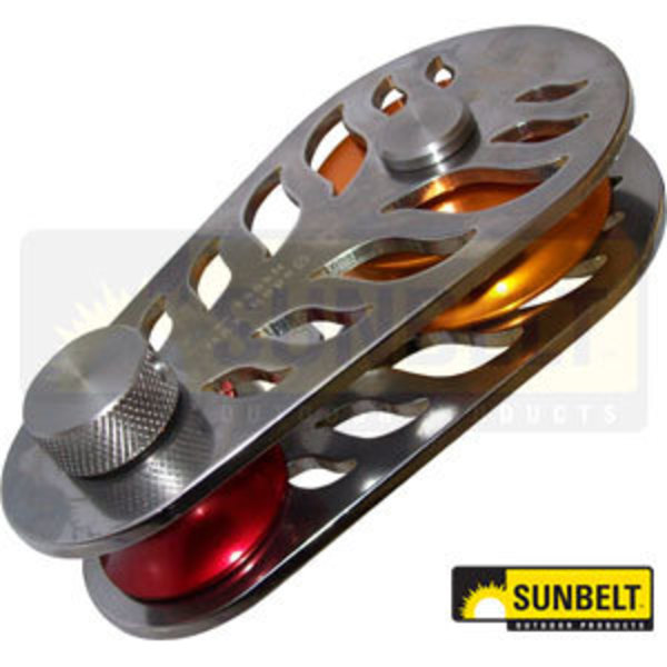 Sunbelt Rigging Block-ISC, 5/8", Flame 9" x4.5" x4.5" A-B1ABRP056A